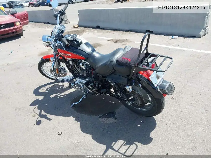 2009 Harley-Davidson Xl1200 C VIN: 1HD1CT3129K424216 Lot: 42498344