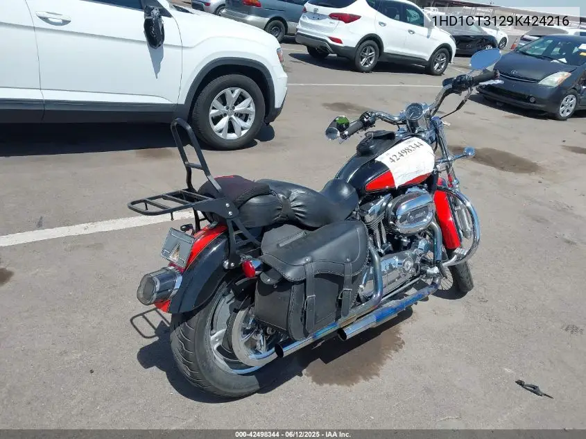 2009 Harley-Davidson Xl1200 C VIN: 1HD1CT3129K424216 Lot: 42498344