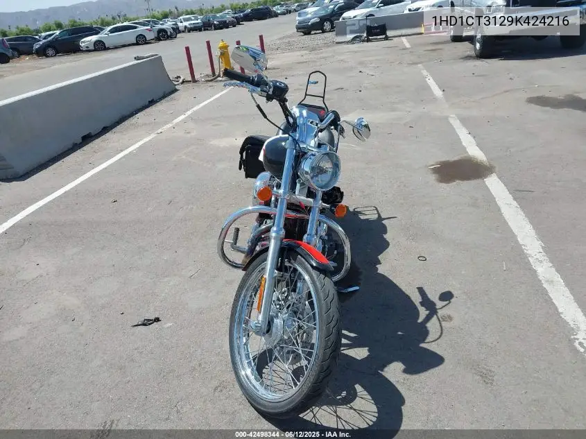 2009 Harley-Davidson Xl1200 C VIN: 1HD1CT3129K424216 Lot: 42498344