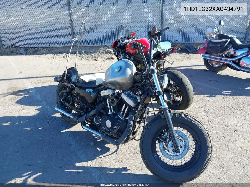 2010 Harley-Davidson Xl1200 X VIN: 1HD1LC32XAC434791 Lot: 42432742