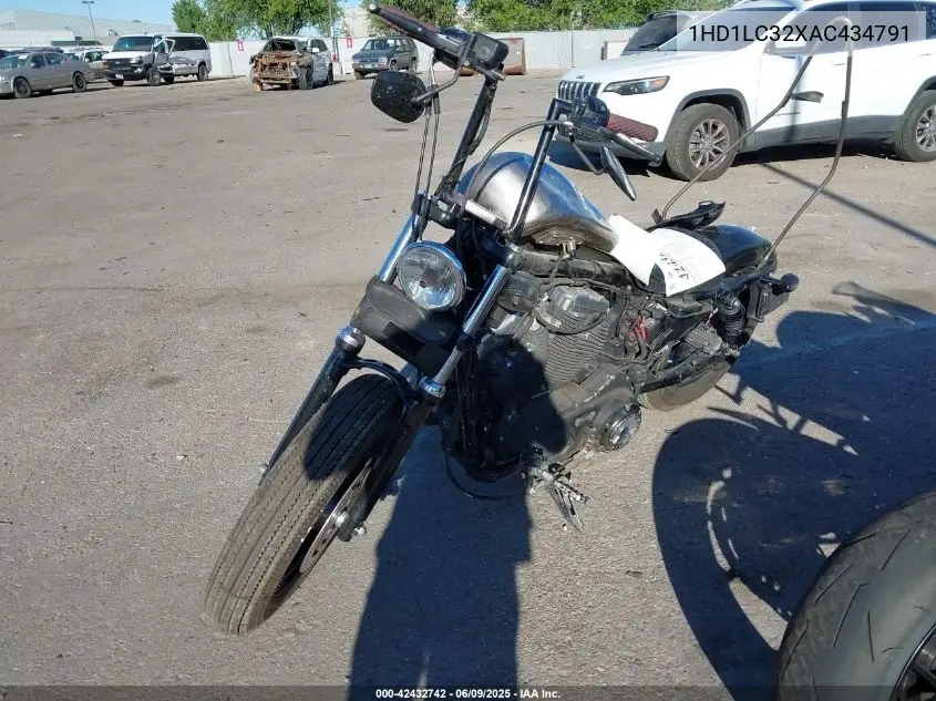 2010 Harley-Davidson Xl1200 X VIN: 1HD1LC32XAC434791 Lot: 42432742