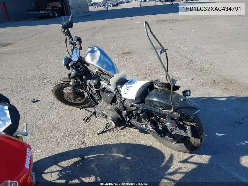 2010 Harley-Davidson Xl1200 X VIN: 1HD1LC32XAC434791 Lot: 42432742