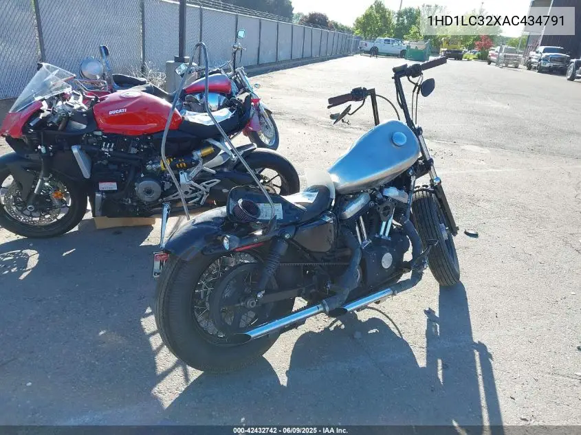 2010 Harley-Davidson Xl1200 X VIN: 1HD1LC32XAC434791 Lot: 42432742