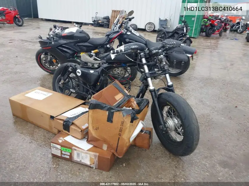 2011 Harley-Davidson Xl1200 X VIN: 1HD1LC313BC410664 Lot: 42177902