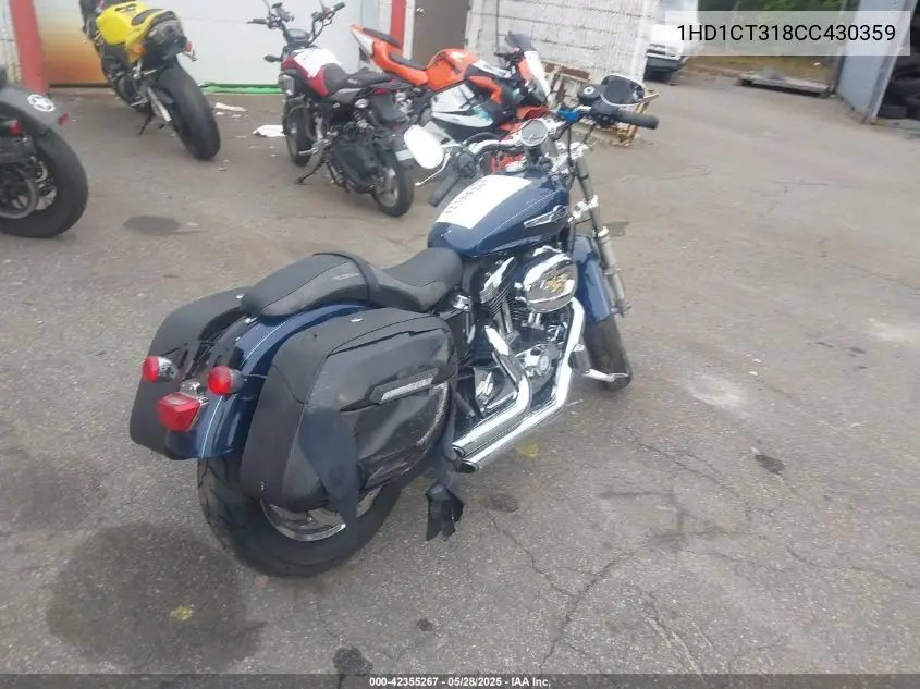 2012 Harley-Davidson Xl1200 C VIN: 1HD1CT318CC430359 Lot: 42355267