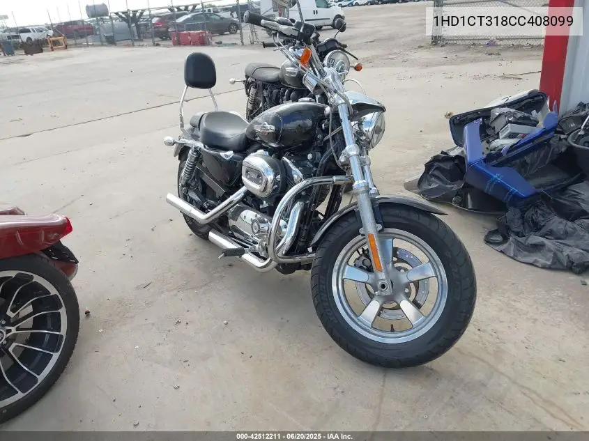 2012 Harley-Davidson Xl1200 C VIN: 1HD1CT318CC408099 Lot: 42512211