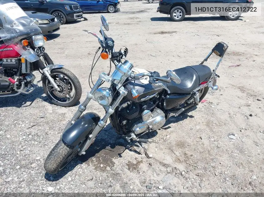 2014 Harley-Davidson Xl1200 C VIN: 1HD1CT316EC412722 Lot: 42006466