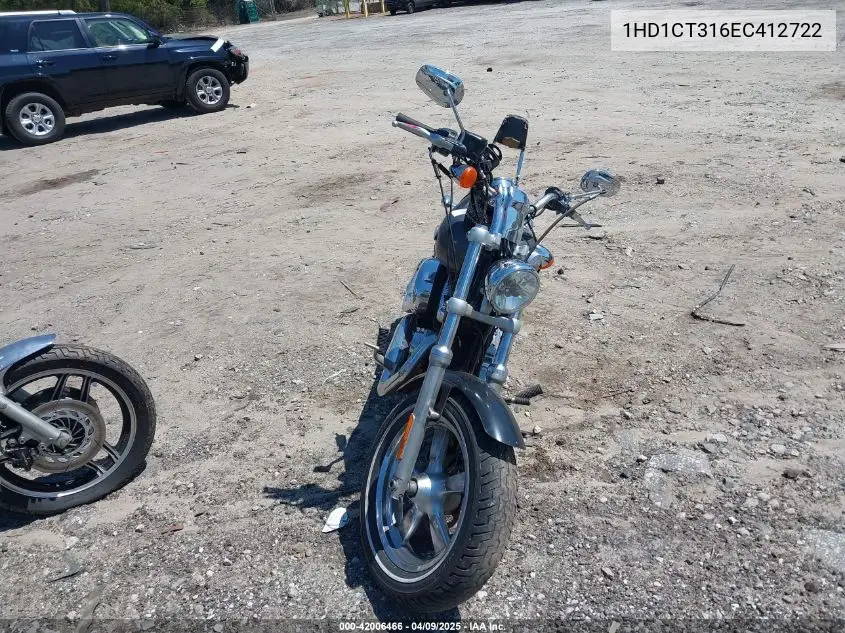 2014 Harley-Davidson Xl1200 C VIN: 1HD1CT316EC412722 Lot: 42006466