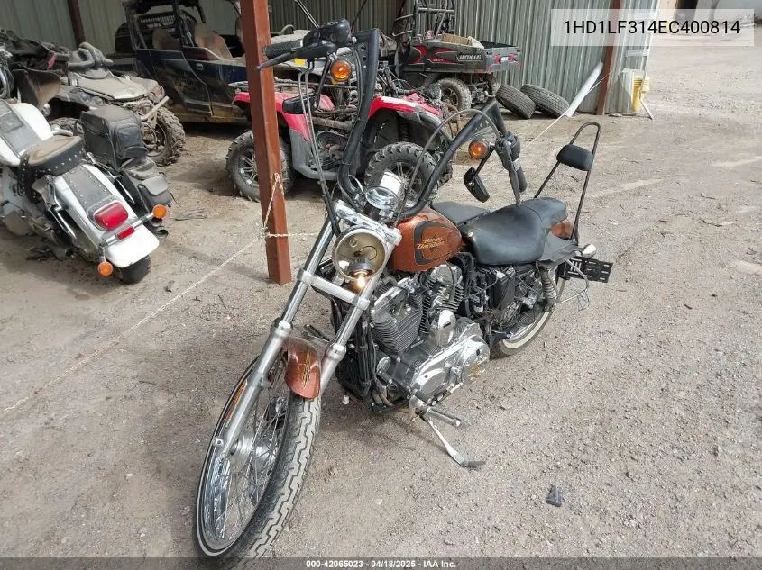 2014 Harley-Davidson Xl1200 V VIN: 1HD1LF314EC400814 Lot: 42065023