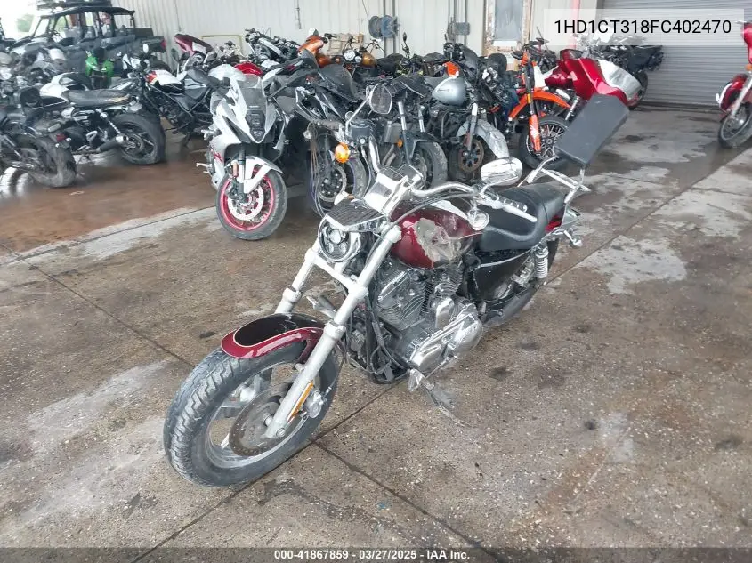 2015 Harley-Davidson Xl1200 C VIN: 1HD1CT318FC402470 Lot: 41867859