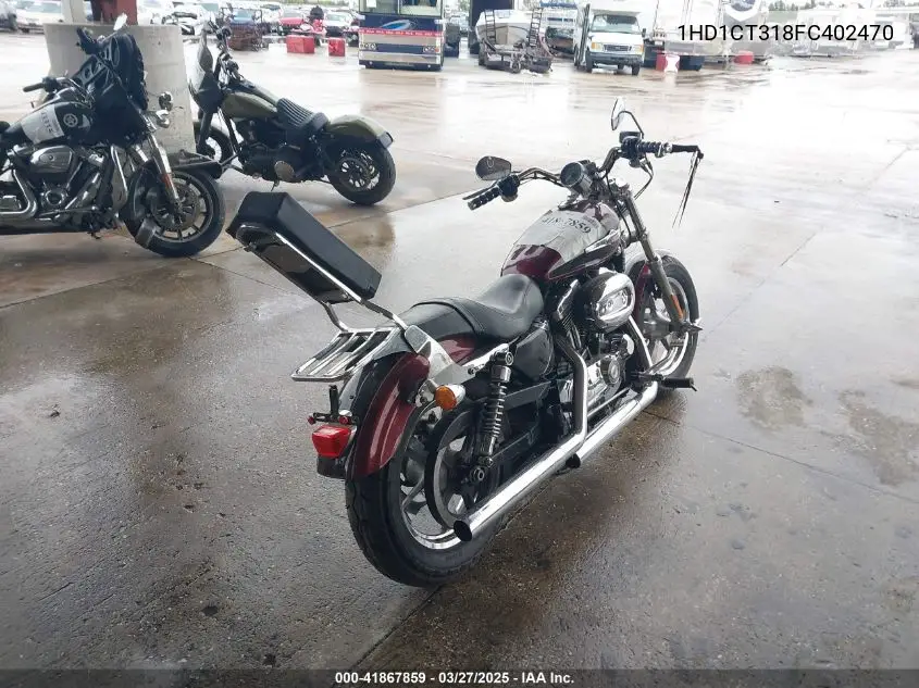 2015 Harley-Davidson Xl1200 C VIN: 1HD1CT318FC402470 Lot: 41867859