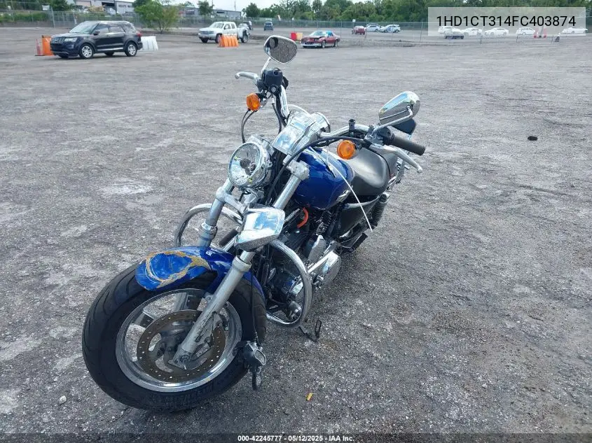 2015 Harley-Davidson Xl1200 C VIN: 1HD1CT314FC403874 Lot: 42245777