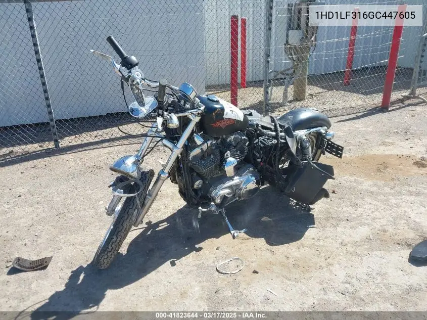 2016 Harley-Davidson Xl1200 V VIN: 1HD1LF316GC447605 Lot: 41823644
