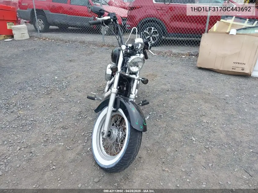 2016 Harley-Davidson Xl1200 V VIN: 1HD1LF317GC443692 Lot: 42112950