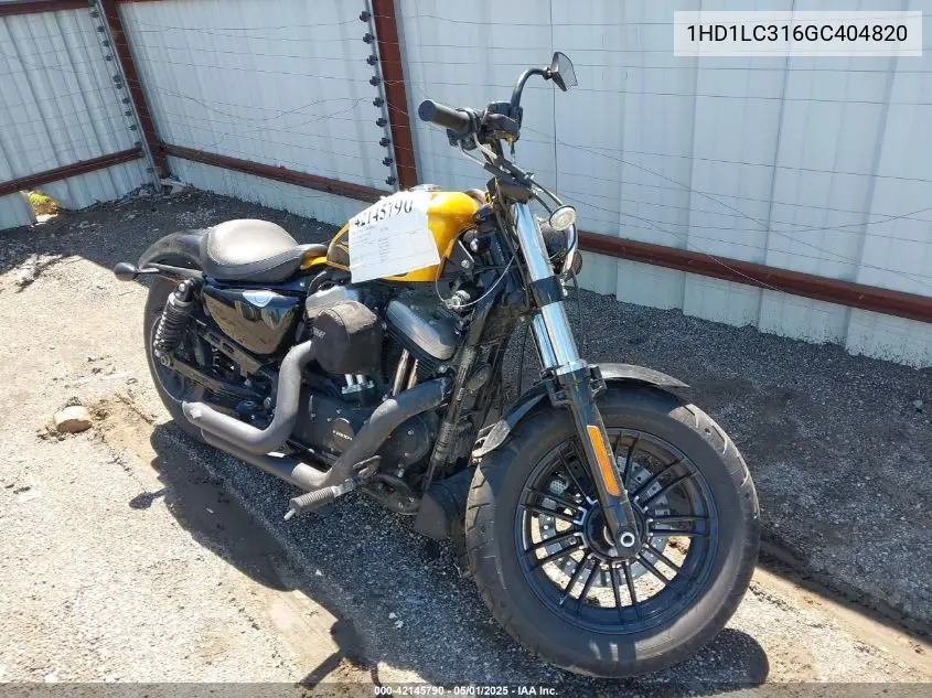 2016 Harley-Davidson Xl1200 Forty-Eight VIN: 1HD1LC316GC404820 Lot: 42145790