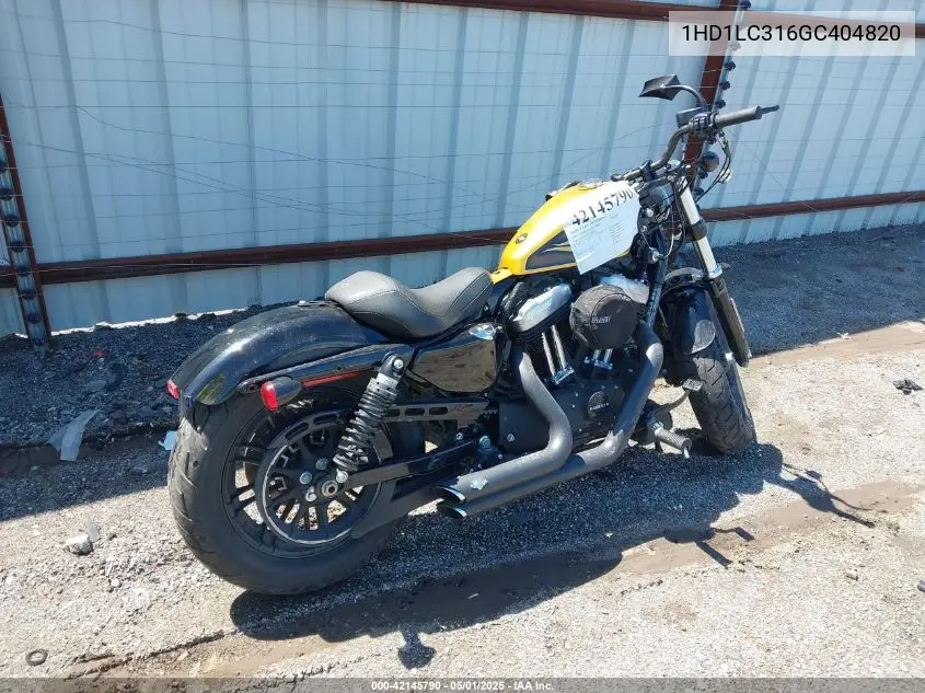 2016 Harley-Davidson Xl1200 Forty-Eight VIN: 1HD1LC316GC404820 Lot: 42145790