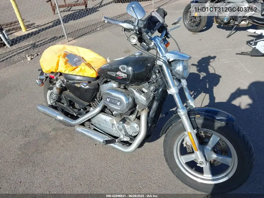 2016 Harley-Davidson Xl1200 C VIN: 1HD1CT312GC403762 Lot: 42596821