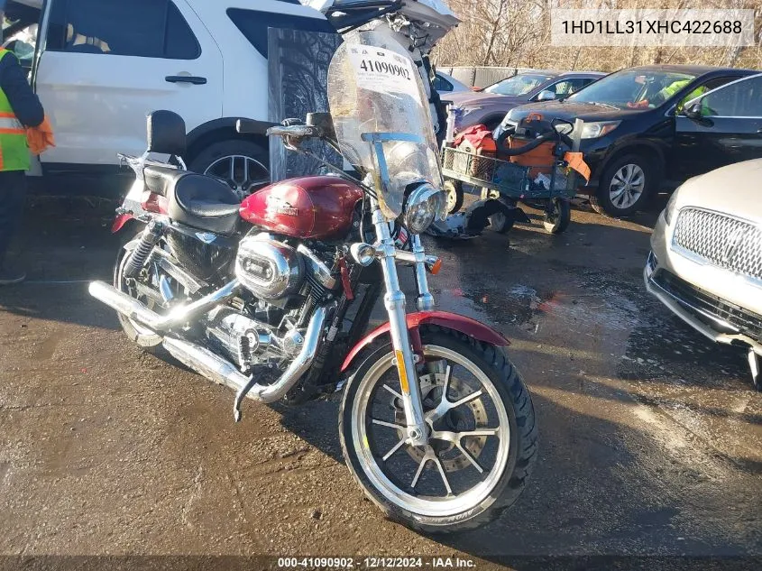2017 Harley-Davidson Xl1200 T VIN: 1HD1LL31XHC422688 Lot: 41090902