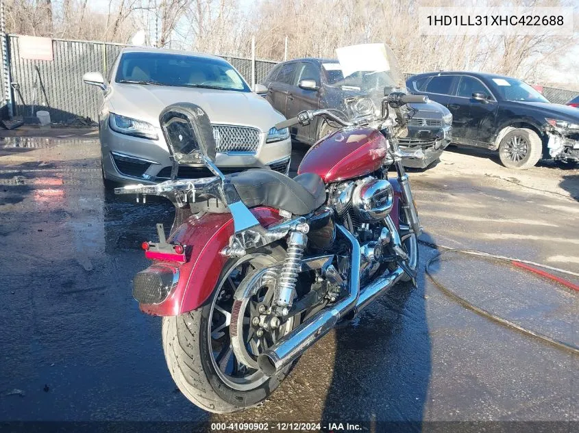 2017 Harley-Davidson Xl1200 T VIN: 1HD1LL31XHC422688 Lot: 41090902