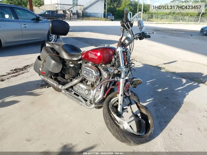 2017 Harley-Davidson Xl1200 T VIN: 1HD1LL317HC423457 Lot: 42177768