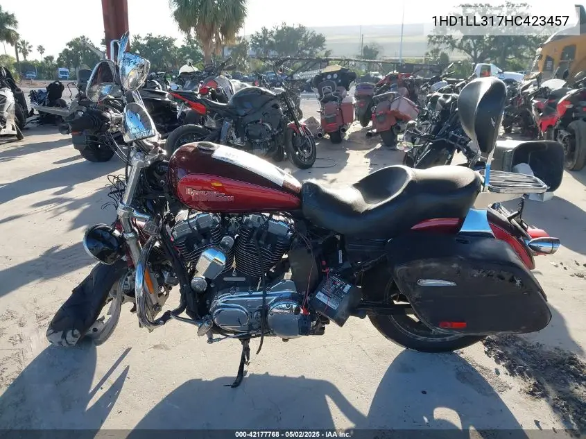 2017 Harley-Davidson Xl1200 T VIN: 1HD1LL317HC423457 Lot: 42177768