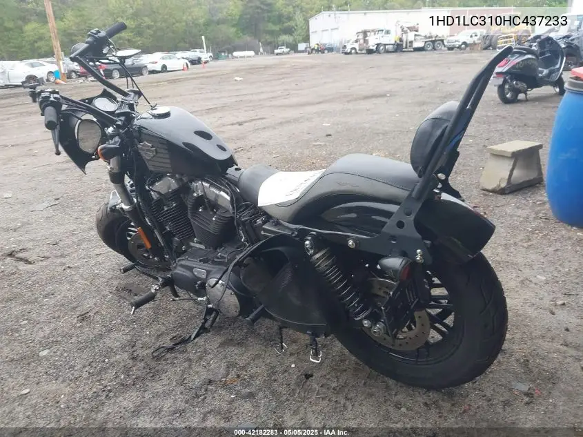 2017 Harley-Davidson Xl1200 Forty-Eight VIN: 1HD1LC310HC437233 Lot: 42182283