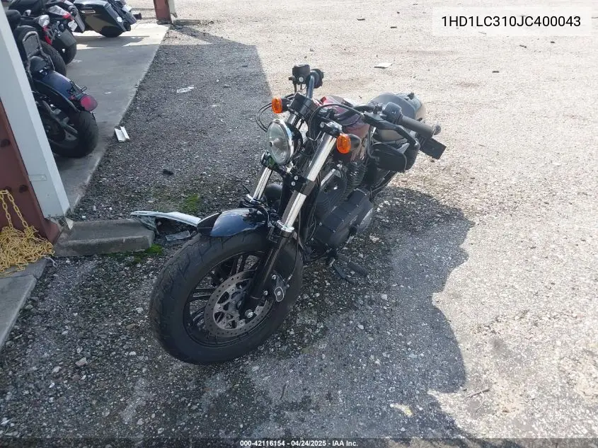 2018 Harley-Davidson Xl1200 Forty-Eight VIN: 1HD1LC310JC400043 Lot: 42116154