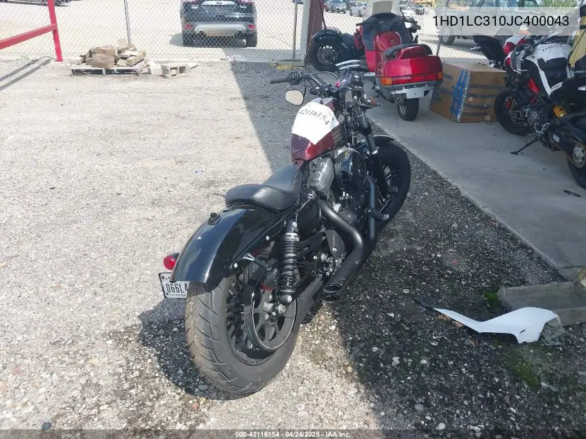 2018 Harley-Davidson Xl1200 Forty-Eight VIN: 1HD1LC310JC400043 Lot: 42116154