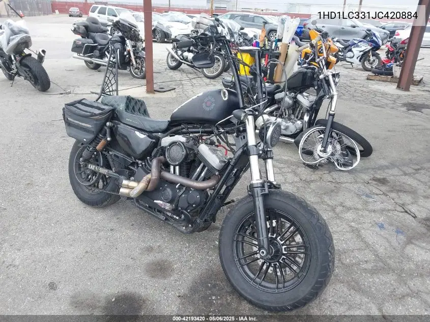 2018 Harley-Davidson Xl1200 Forty-Eight VIN: 1HD1LC331JC420884 Lot: 42193420