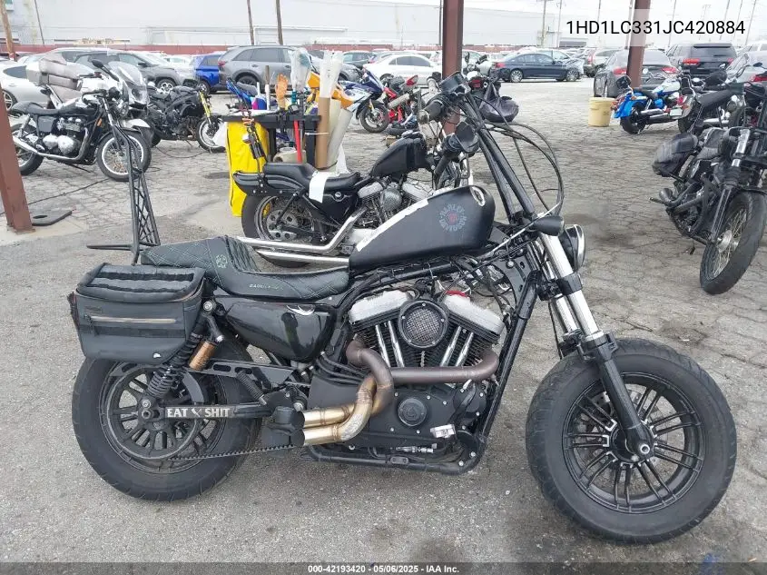 2018 Harley-Davidson Xl1200 Forty-Eight VIN: 1HD1LC331JC420884 Lot: 42193420