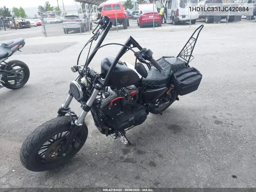 2018 Harley-Davidson Xl1200 Forty-Eight VIN: 1HD1LC331JC420884 Lot: 42193420