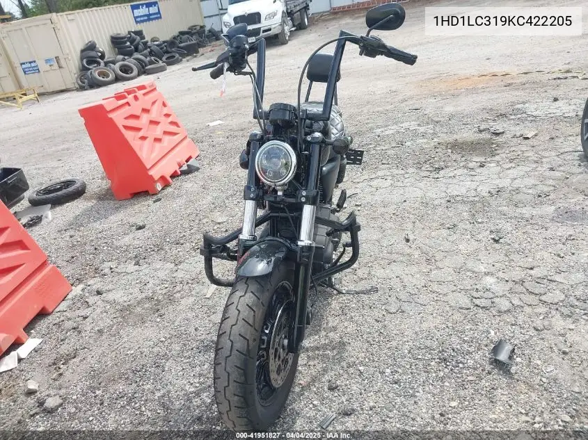 2019 Harley-Davidson Xl1200 X VIN: 1HD1LC319KC422205 Lot: 41951827