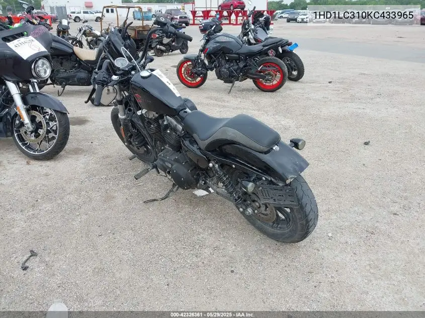 2019 Harley-Davidson Xl1200 X VIN: 1HD1LC310KC433965 Lot: 42326361