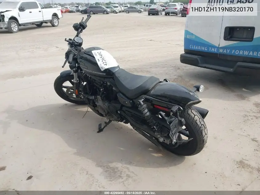 2022 Harley-Davidson Rh975 VIN: 1HD1ZH119NB320170 Lot: 42265492