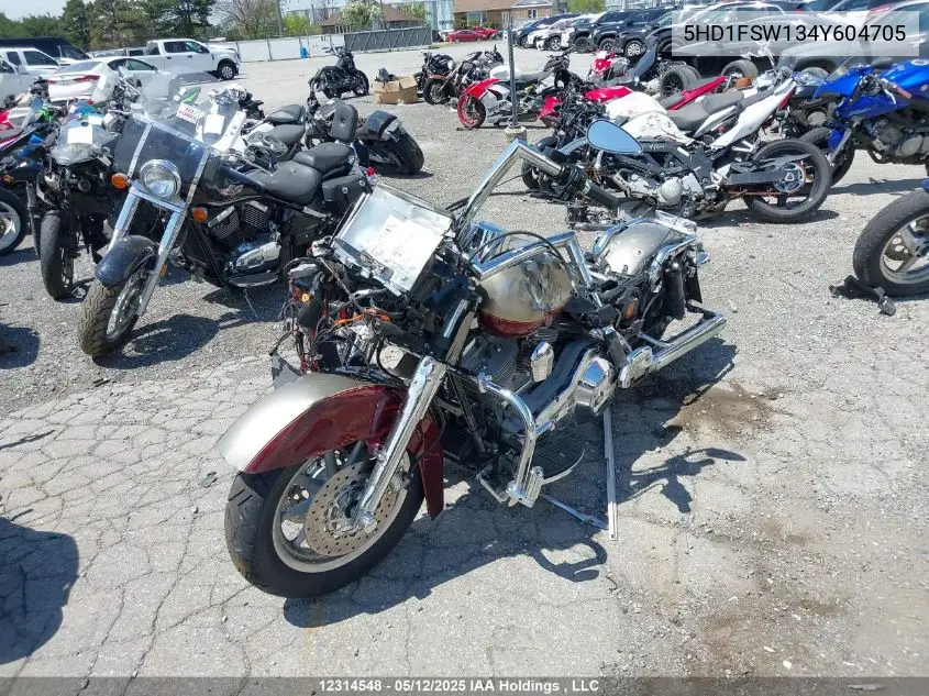 2004 Harley-Davidson Fltri VIN: 5HD1FSW134Y604705 Lot: 12314548