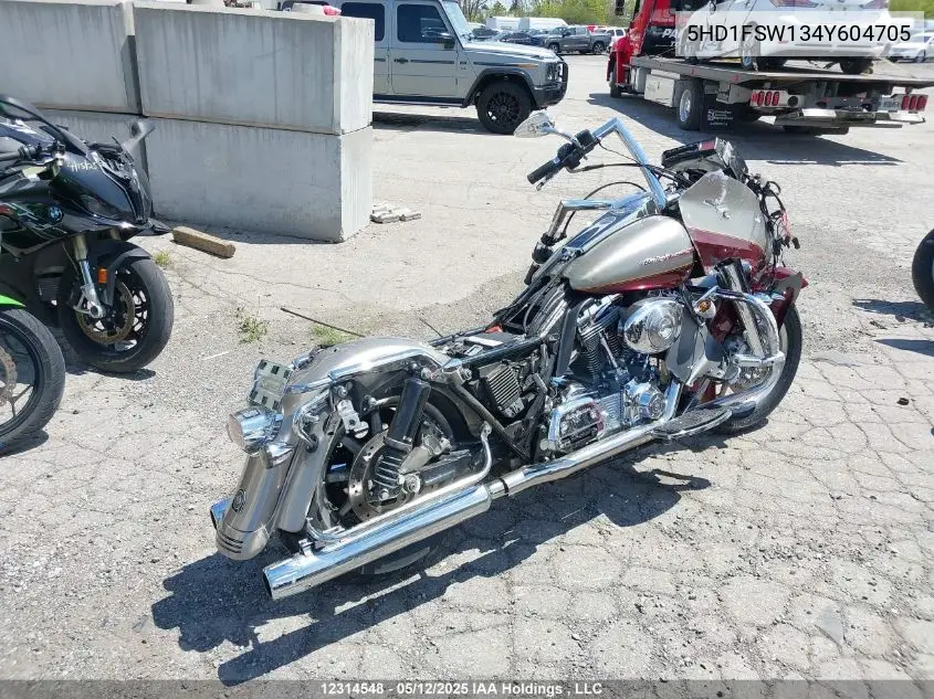 2004 Harley-Davidson Fltri VIN: 5HD1FSW134Y604705 Lot: 12314548