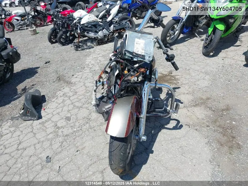 2004 Harley-Davidson Fltri VIN: 5HD1FSW134Y604705 Lot: 12314548