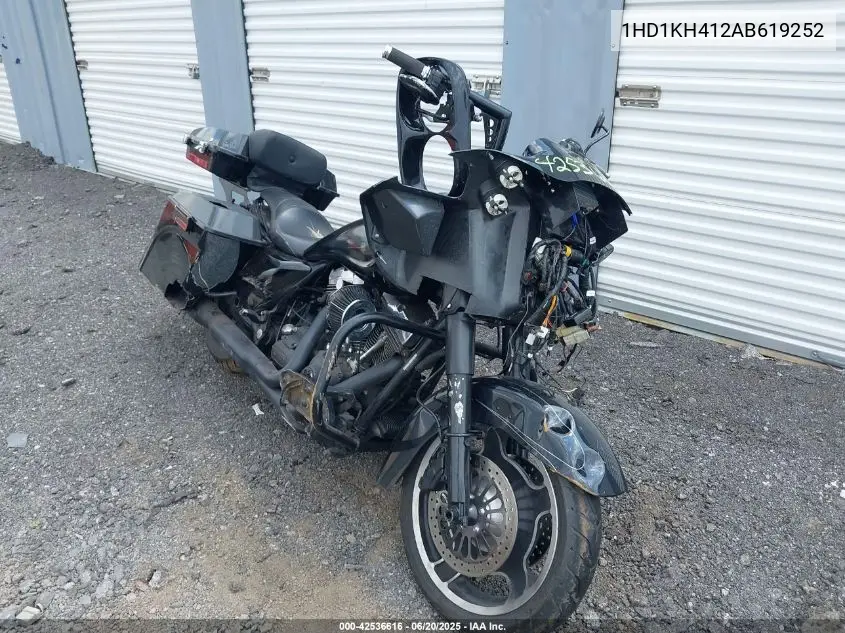 2010 Harley-Davidson Fltrx VIN: 1HD1KH412AB619252 Lot: 42536616