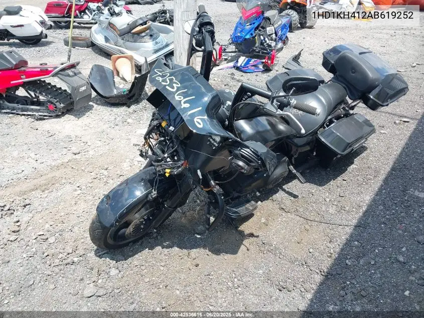 2010 Harley-Davidson Fltrx VIN: 1HD1KH412AB619252 Lot: 42536616