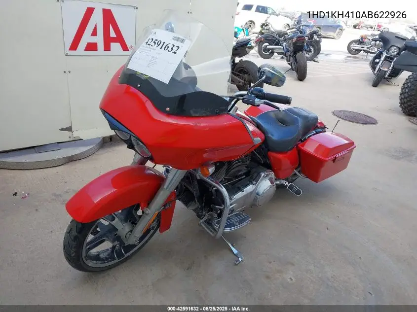 2010 Harley-Davidson Fltrx VIN: 1HD1KH410AB622926 Lot: 42591632