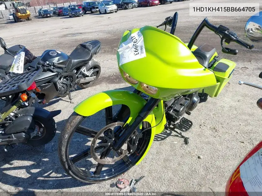2011 Harley-Davidson Fltrx VIN: 1HD1KH415BB664705 Lot: 41793993
