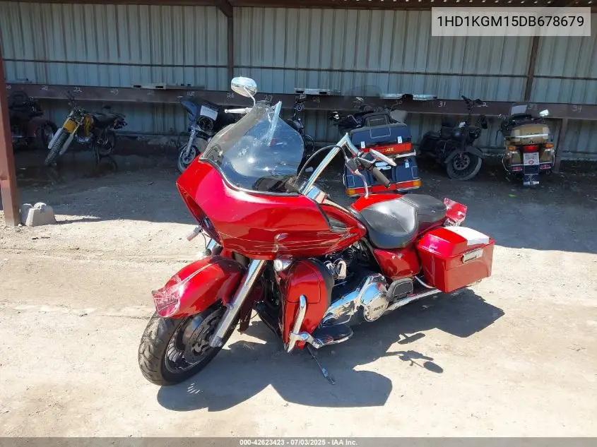 2013 Harley-Davidson Fltru Road Glide Ultra VIN: 1HD1KGM15DB678679 Lot: 42623423