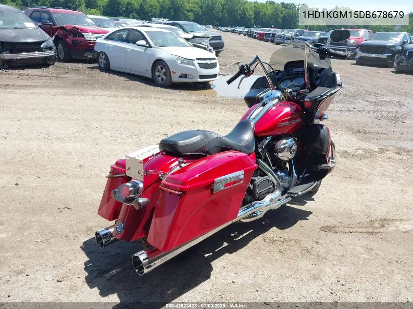 2013 Harley-Davidson Fltru Road Glide Ultra VIN: 1HD1KGM15DB678679 Lot: 42623423