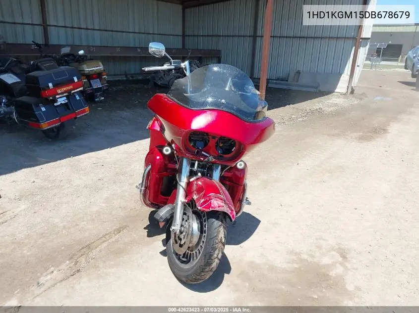 2013 Harley-Davidson Fltru Road Glide Ultra VIN: 1HD1KGM15DB678679 Lot: 42623423