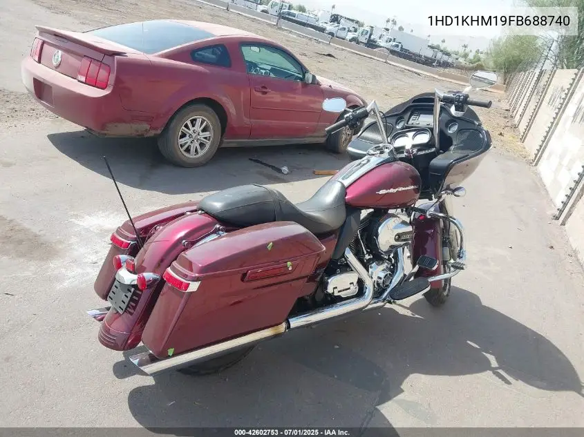 2015 Harley-Davidson Fltrx Road Glide VIN: 1HD1KHM19FB688740 Lot: 42602753