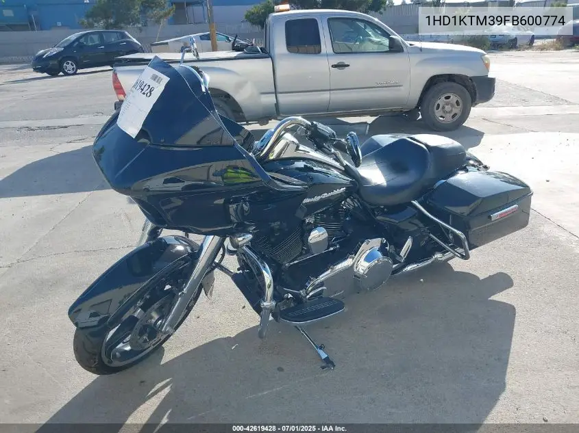 2015 Harley-Davidson Fltrxs Road Glide Special VIN: 1HD1KTM39FB600774 Lot: 42619428