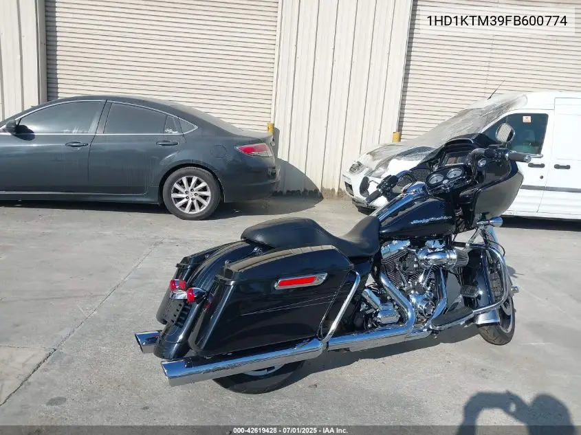 2015 Harley-Davidson Fltrxs Road Glide Special VIN: 1HD1KTM39FB600774 Lot: 42619428