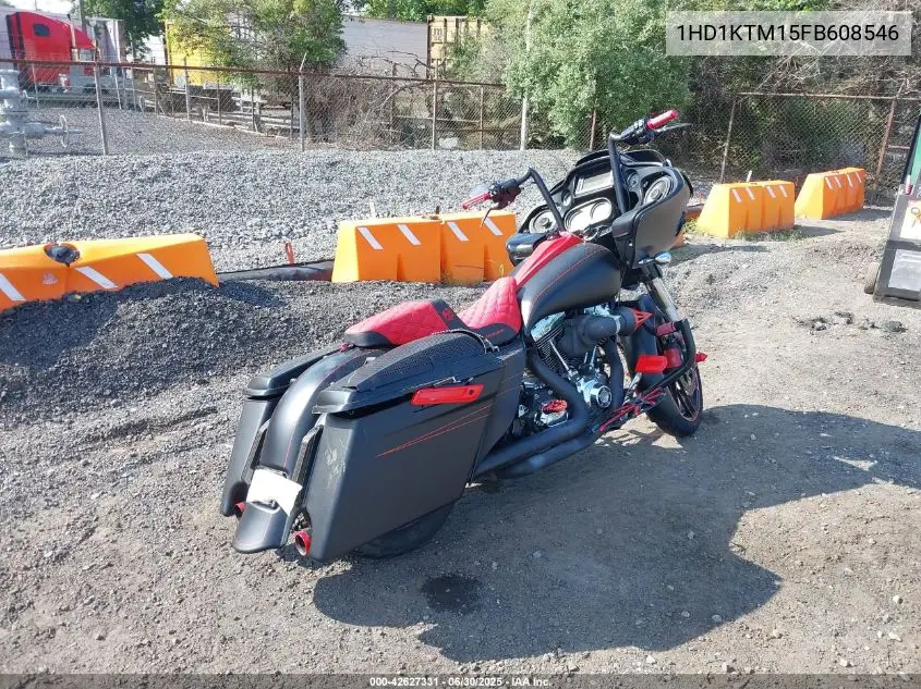 2015 Harley-Davidson Fltrxs Road Glide Special VIN: 1HD1KTM15FB608546 Lot: 42627331
