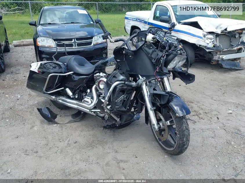 2015 Harley-Davidson Fltrx Road Glide VIN: 1HD1KHM17FB692799 Lot: 42635061