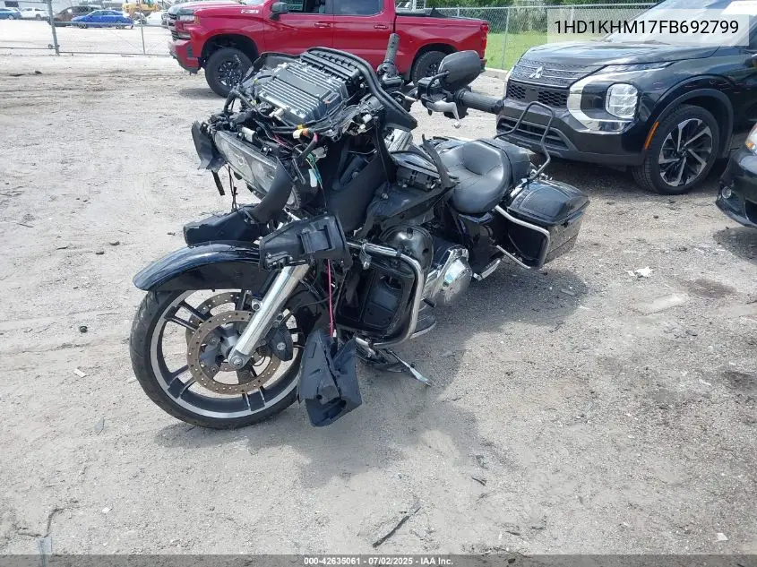 2015 Harley-Davidson Fltrx Road Glide VIN: 1HD1KHM17FB692799 Lot: 42635061